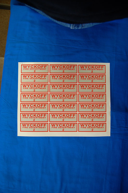 Equipment Marker Decals Firefighters American Trade Mark Co.