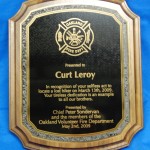 Custom Fire Department Plaques