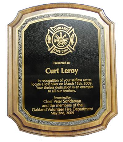 Custom Fire Plaques