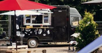 A Food Truck In A Park